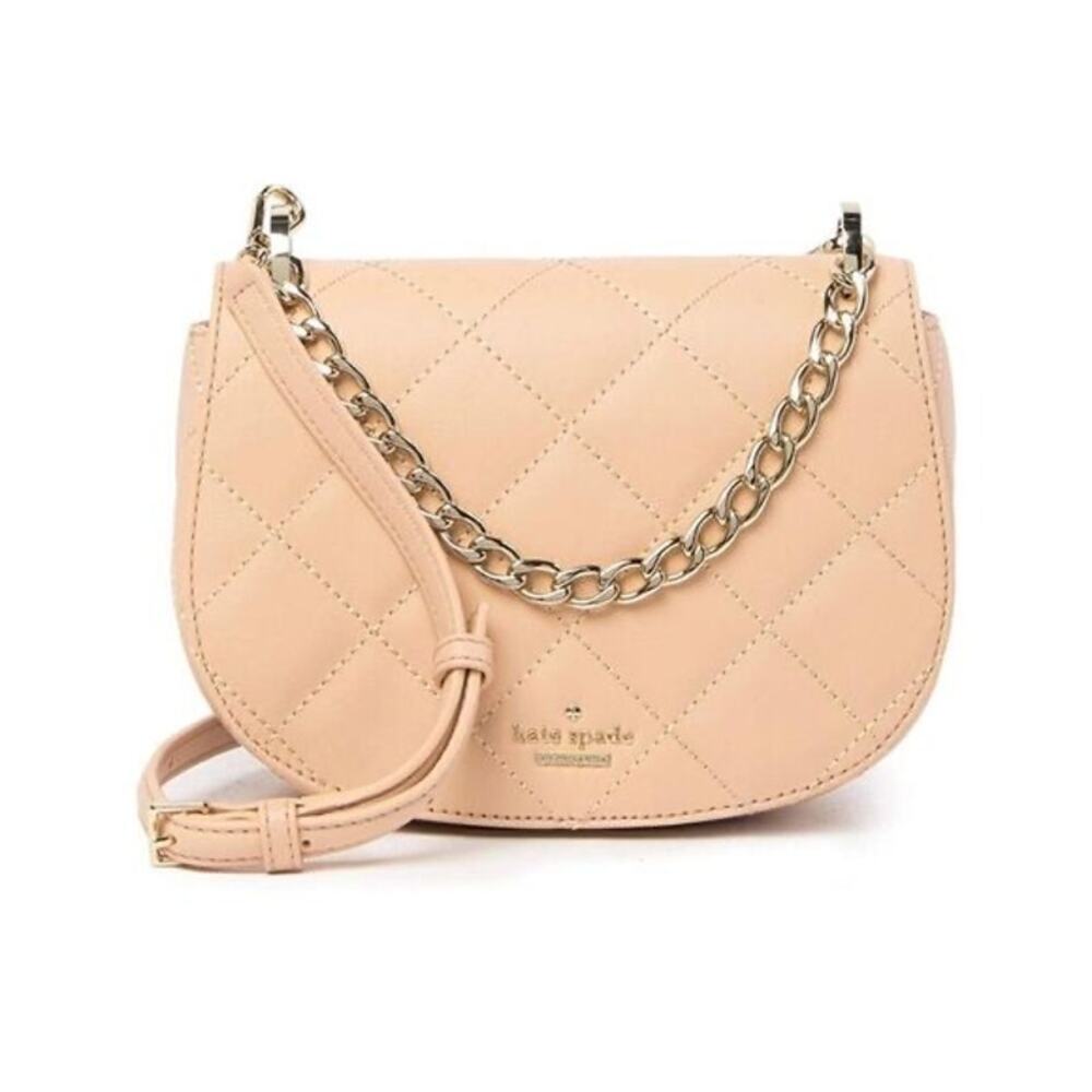 Kate Spade Emerson Place Rita Quilted Crossbody in Cashew Beige